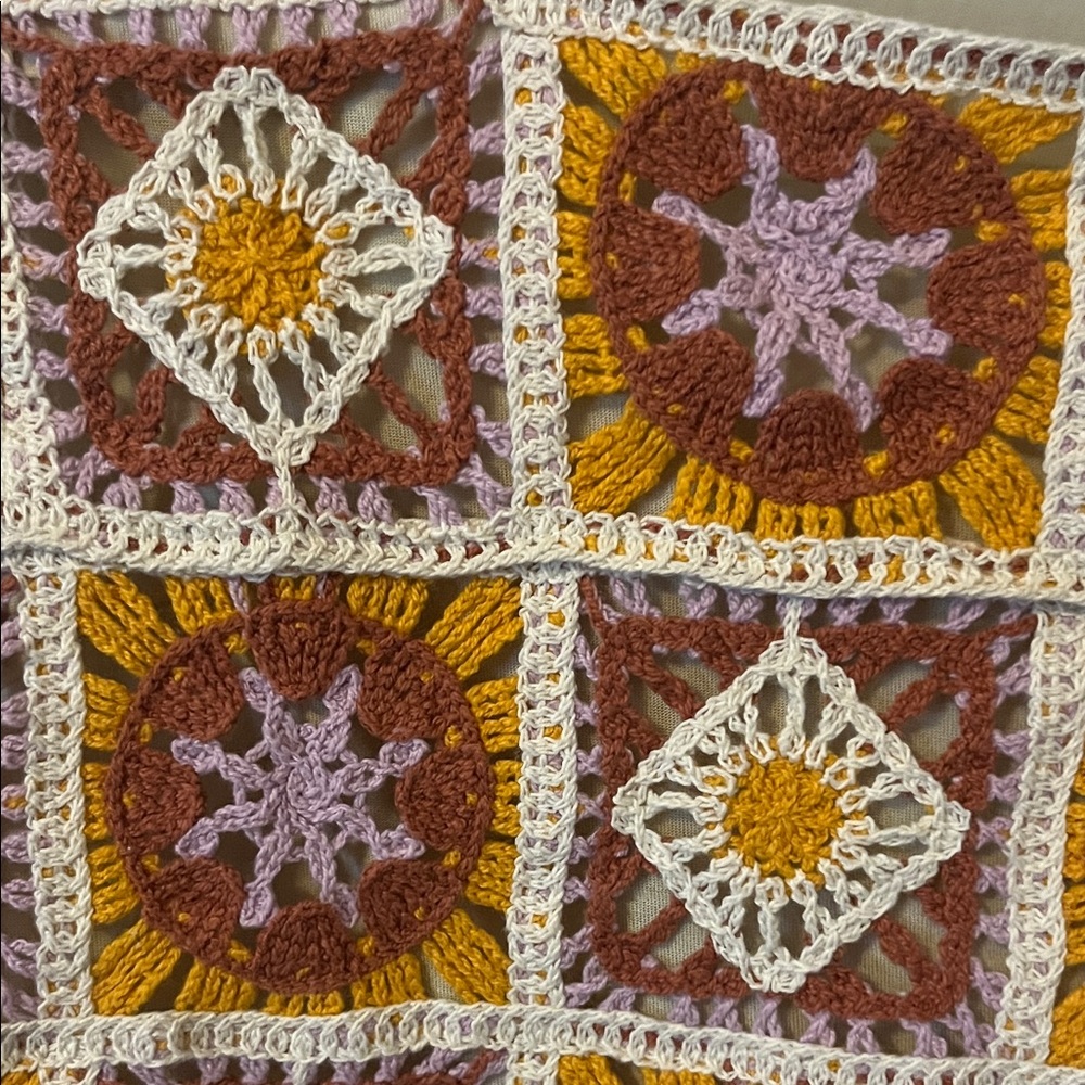 Boho Crochet Patchwork Top - Picture 2 of 4